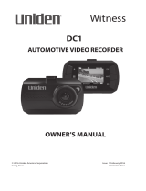 Uniden DC1 Owner's manual