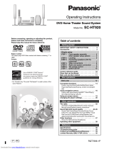 Panasonic SAHT920 - RECEIVER W/5-DISK DV Operating Instructions Manual