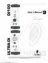 Behringer ULTRA-DI User manual