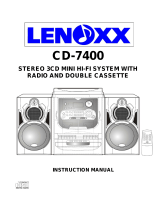 Lenoxx CD7400 User manual