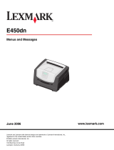 Lexmark E450DN - E 450dn B/W Laser Printer User manual