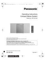 Panasonic SCHC1020GN User manual