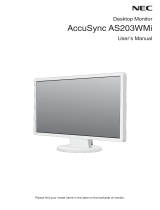 NEC AccuSync AS203WMi Owner's manual