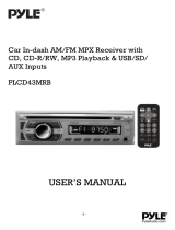 Pyle PLCD43BTM User manual