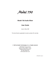 Studio Technologies 750 User manual