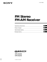 Sony STR-DE245 Owner's manual