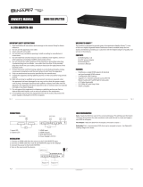 Binary B-220-HDSPLTR-1x2 Owner's manual