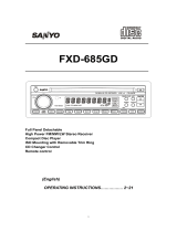 Sanyo FXD-685GD Operating Instructions Manual