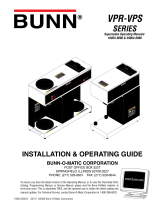 Bunn VPR SERIES Installation & Operating Manual