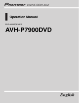 Pioneer AVH-P7900DVD User manual