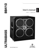 Behringer ULTRABASS BB410 User manual