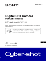Sony DSC-W210 User manual