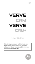 Motorola VERVE CAM User manual
