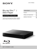 Sony BDPS1500 Operating instructions
