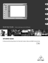 Behringer iSTUDIO iS202 Quick start guide