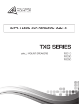 AUSTRALIAN MONITOR TXG10 Operating instructions