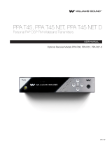 Williams Sound PPA T45/NET/D - User manual