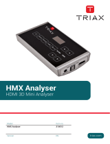 Triax HMX Analyser Operating instructions