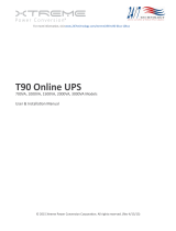 Xtreme T90 Online 1500VA User & Installation Manual