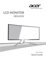 Acer XR342CK Quick start guide