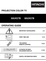 Hitachi 60UX57B User manual