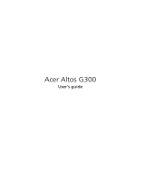 Acer Altos G300 User manual