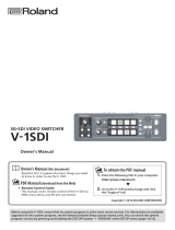 Roland V-1 SDI Owner's manual