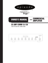 Episode EA-AMP-COMM-1A-120 Owner's manual