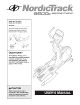 NordicTrack 9600e Elliptical Trainer User manual