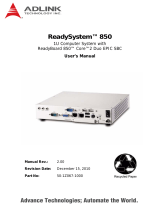 ADLINK Technology ReadySystem 850 User manual