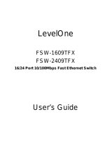 LevelOne FSW-2409TFX User manual