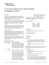 EDWARDS E-IDC2B Analog Dual Input Module Installation guide