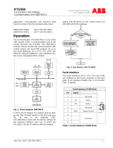 ABB RTU560 Operating instructions