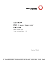 Lucent Technologies PacketStar PSAX 20 User manual