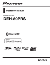 Pioneer DEH-80PRS User manual