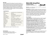 Knoll MA1250 User manual