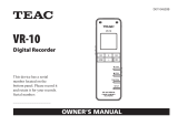 TEAC VR-10 Owner's manual