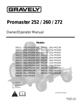 Gravely PM252M XDZ Owner's And Operator's Manual