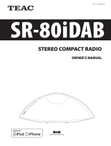 TEAC SR-80iDAB Owner's manual