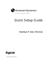 American Dynamics ADCIPE3312ICN Quick Setup Manual