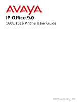 Avaya one-X Deskphone Value Edition 1608 User manual