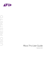 Avid Technology Mbox Pro User manual