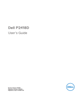 Dell P2018H User manual