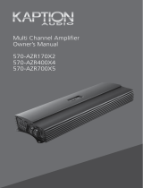 Kaption Audio 570-AZR400X4 Owner's manual
