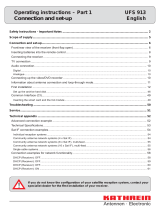 Kathrein UFS 913 Operating Instructions Manual