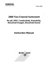 Mettler Toledo 2000 Two-Channel Instrument for pH, ORP, Conductivity, Resistivity, Dissolved Oxygen, Dissolved OzoneThornton Instruments User manual