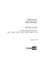 CipherLab 8000 User manual