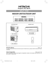 Hitachi RAS-13EX9G User manual