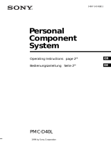 Sony pmc d 40 User manual
