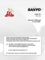 Sanyo XT-32S7200H Owner's manual